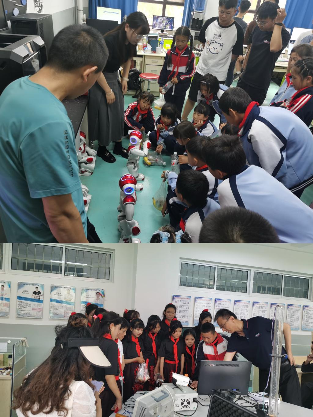 康乐县鸣鹿学区师生来我校开展研学交流暨共庆"六一"活动